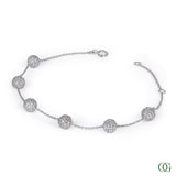 Two-Tone Diamond Pavé Bead Bracelet