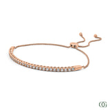 Dainty Adjustable Lab Grown Diamond Bracelet 0.95 CTW