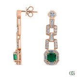 Emerald Elegance Dangling Earrings (4.5 CTW)