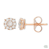Dainty Round Lab Grown Diamond Earrings