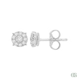 Dainty Round Lab Grown Diamond Earrings