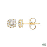 Dainty Round Lab Grown Diamond Earrings