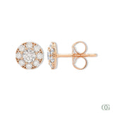 Sparkling Round Lab Grown Diamond Earrings