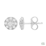 Sparkling Round Diamond Earrings