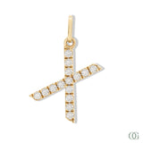 Lab Grown Diamond Letter Pendant - X