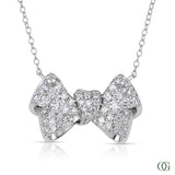All-Diamond Bow Pendant